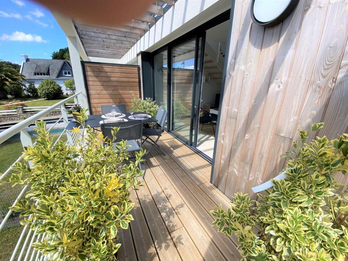 Duplex Lumineux A Benodet: Plage Et Thalasso A Pied, Terrasse, Parking Et Abri Velo Inclus - Fr-1-481-117 Buitenkant foto
