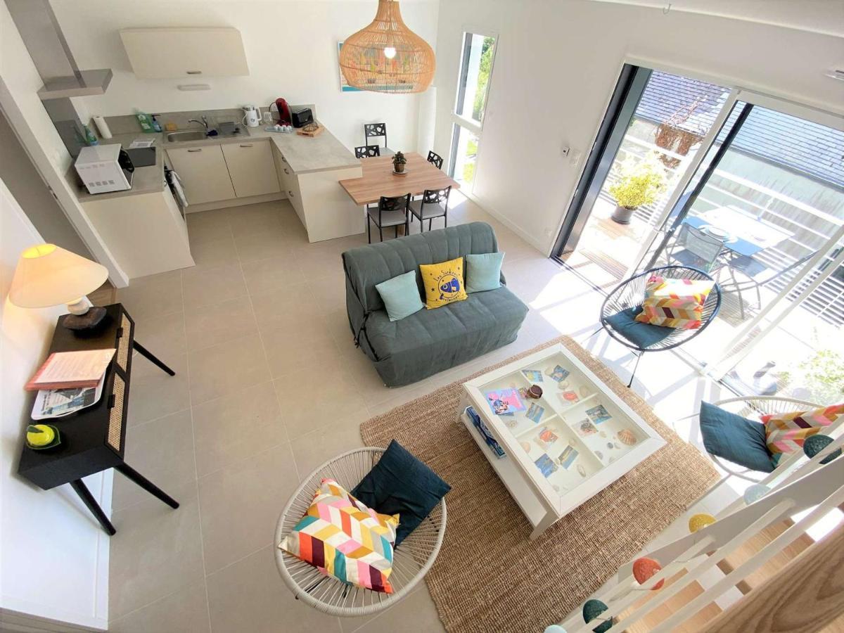 Duplex Lumineux A Benodet: Plage Et Thalasso A Pied, Terrasse, Parking Et Abri Velo Inclus - Fr-1-481-117 Buitenkant foto